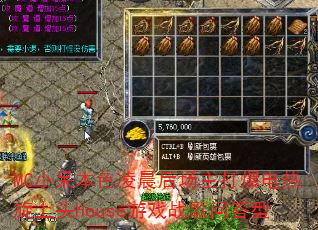 MCС����ɫ�賿�����򱬵�������ͷHouse��Ϸս���ʴ���