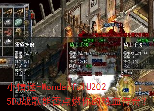 小情迷-WonderfulU2025DJ战歌能否点燃你的热血传奇? 小情迷-WonderfulU2025DJ战歌能否点燃你的热血传奇?